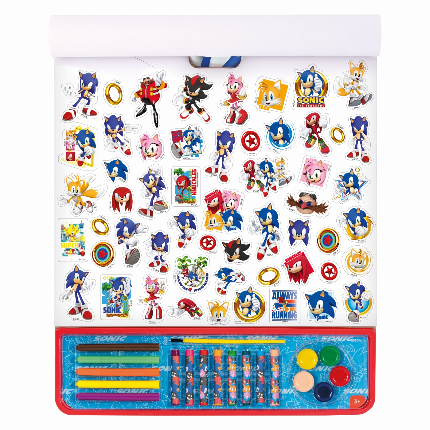 SONIC THE HEDGEHOG SET PENTRU DESEN GIGA BLOCK 5 IN 1 - imagine 2