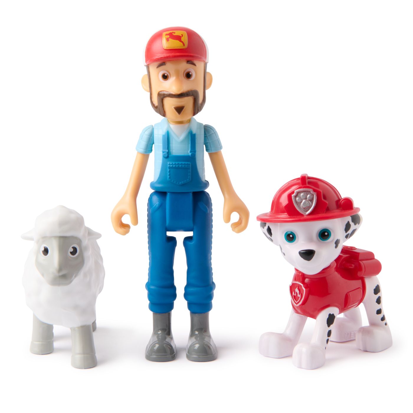 PATRULA CATELUSILOR SET 3 FIGURINE MARSHALL SI FERMIERUL AL - imagine 2