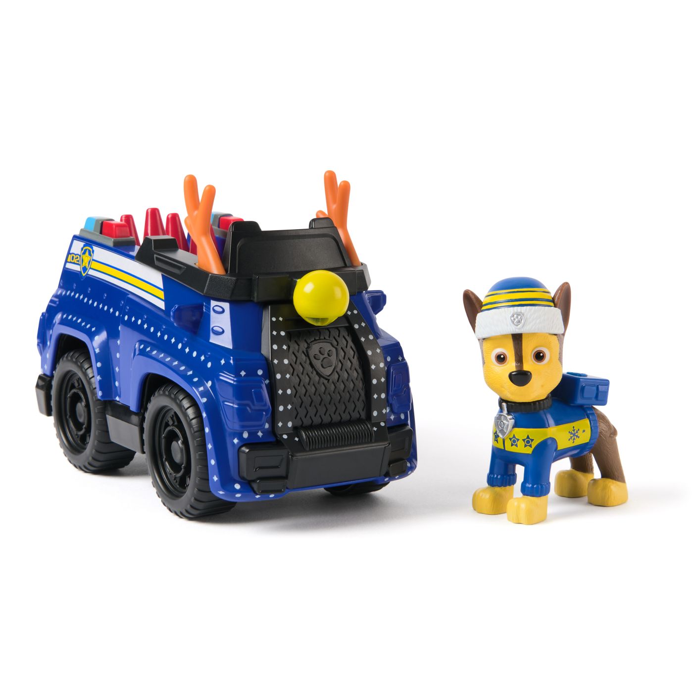 PATRULA CATELUSILOR VEHICUL SI FIGURINA CHASE CU ACCESORII DE CRACIUN - imagine 2
