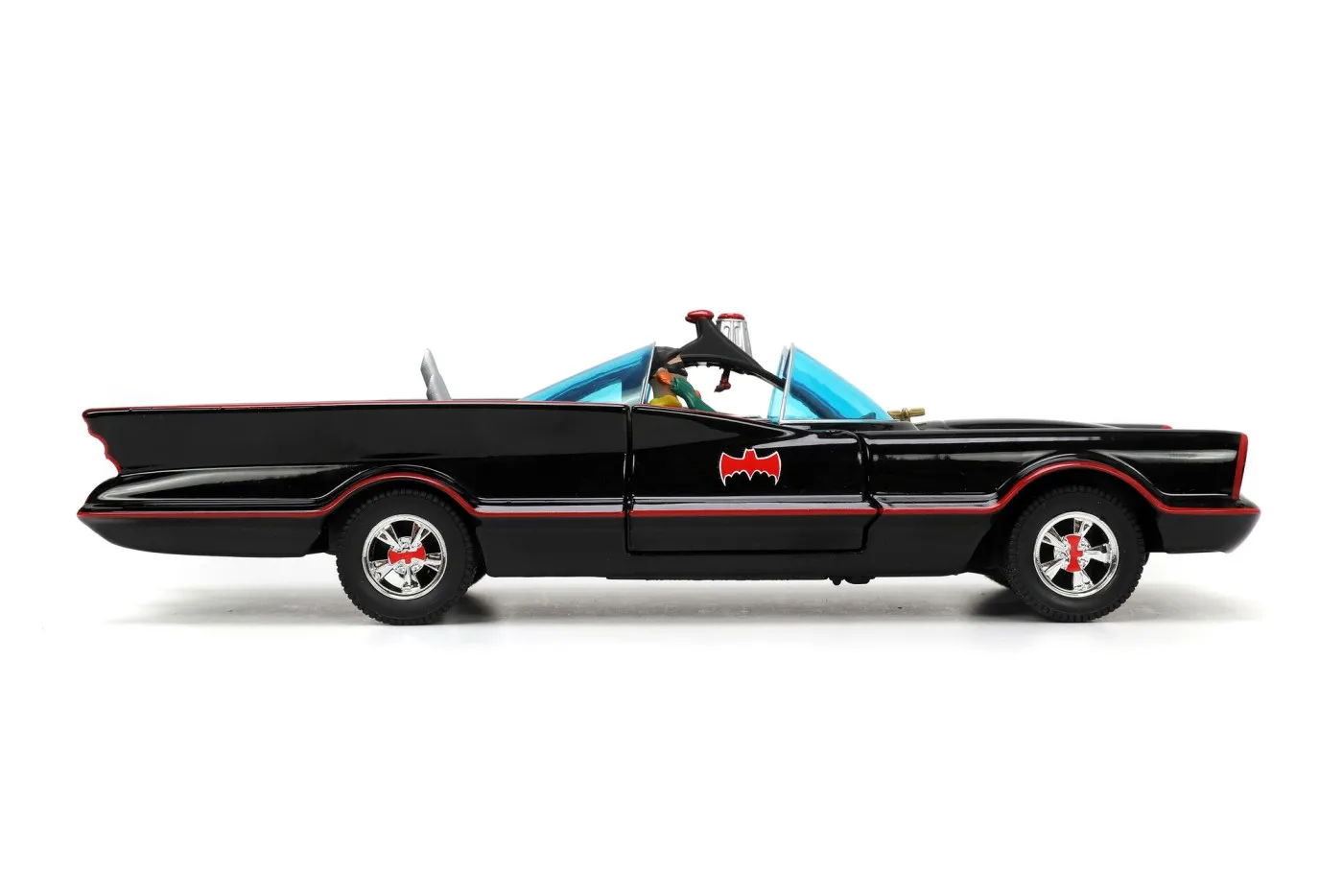 JADA BATMAN SET MASINUTA METALICA BATMOBILE 1:24 SI 4 FIGURINE - imagine 3