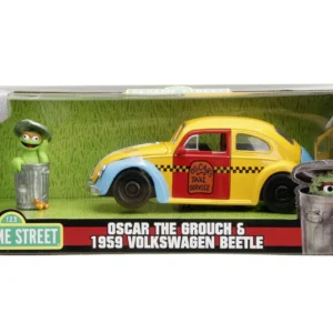 JADA MASINUTA METALICA SESAME STREET 1959 VW BEETLE 1:24