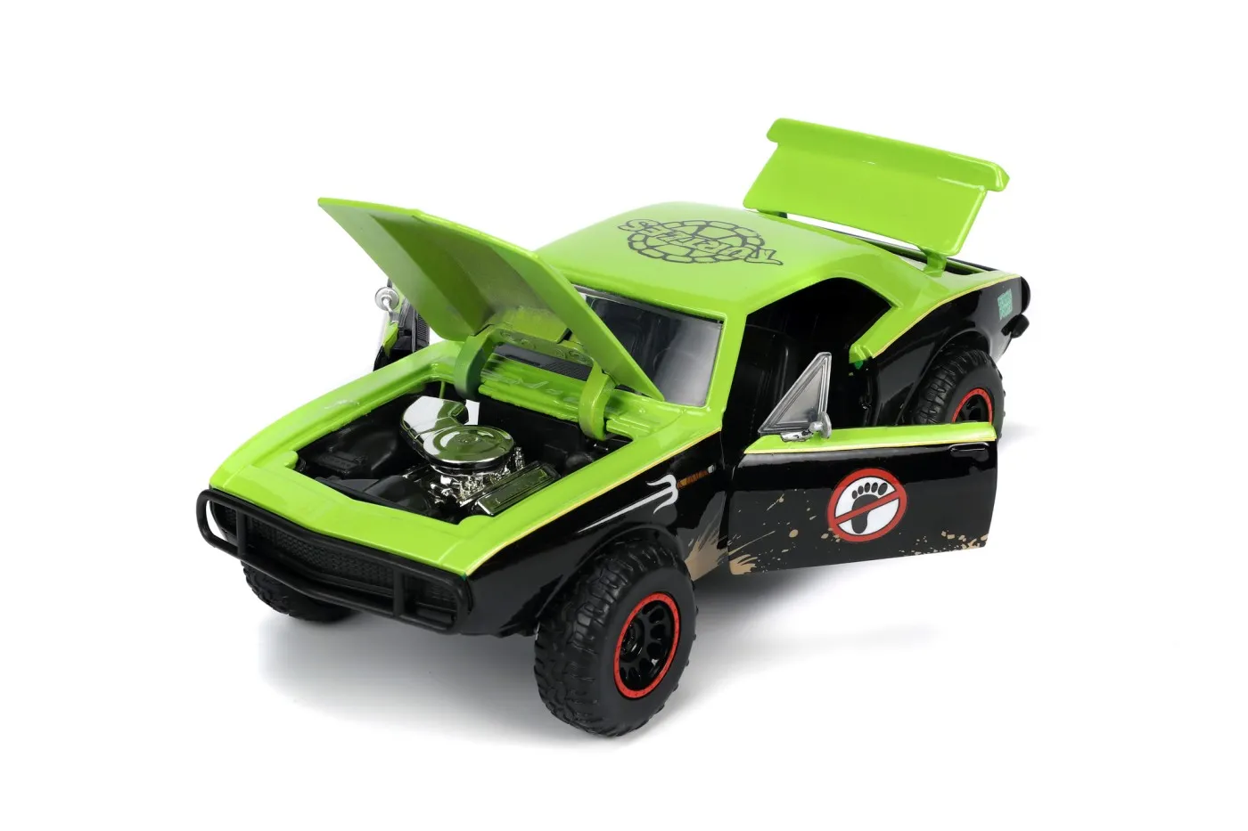 JADA MASINUTA METALICA TESTOASELE NINJA RAPHAEL CHEVY CAMARO 1:24 - imagine 4