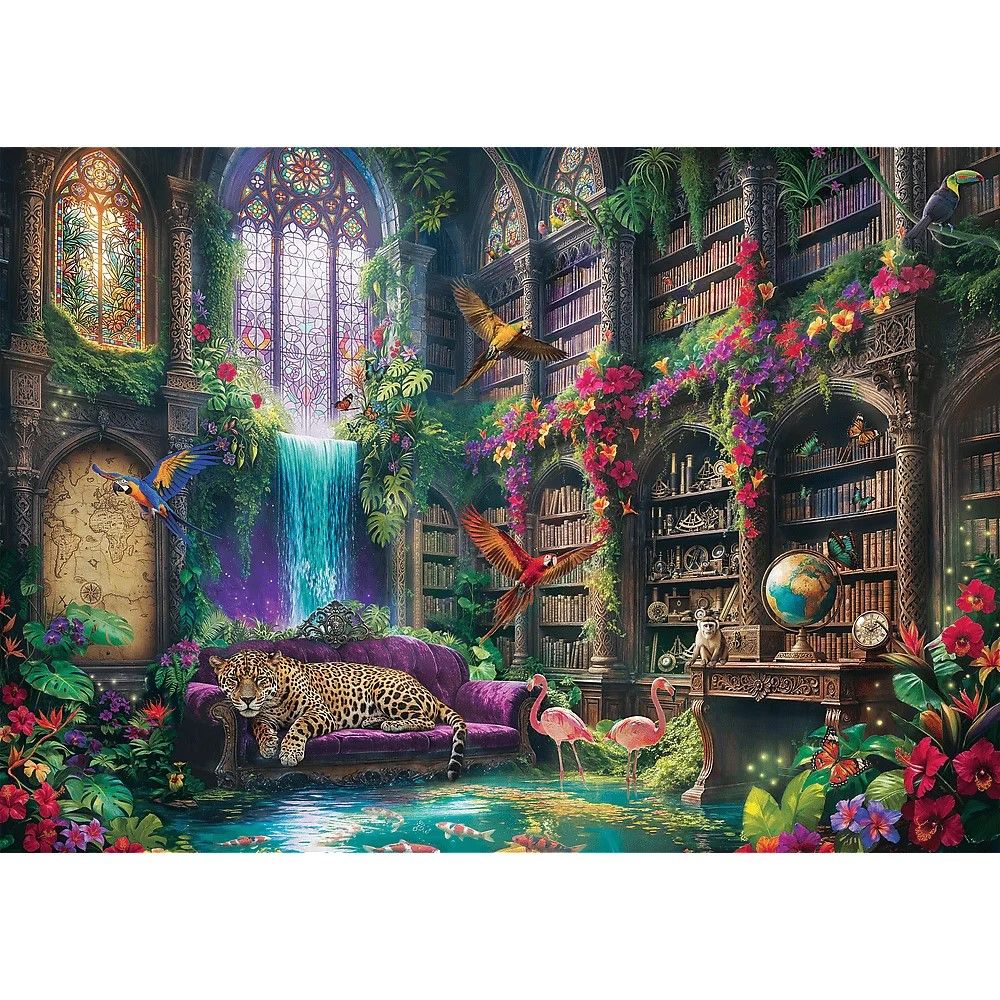 PUZZLE TREFL 1000 BIBLIOTECA MAGICA - imagine 2