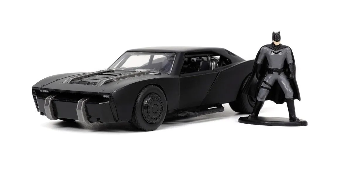 JADA BATMAN MASINUTA METALICA BATMOBILE 2022 SCARA 1 LA 32 - imagine 2