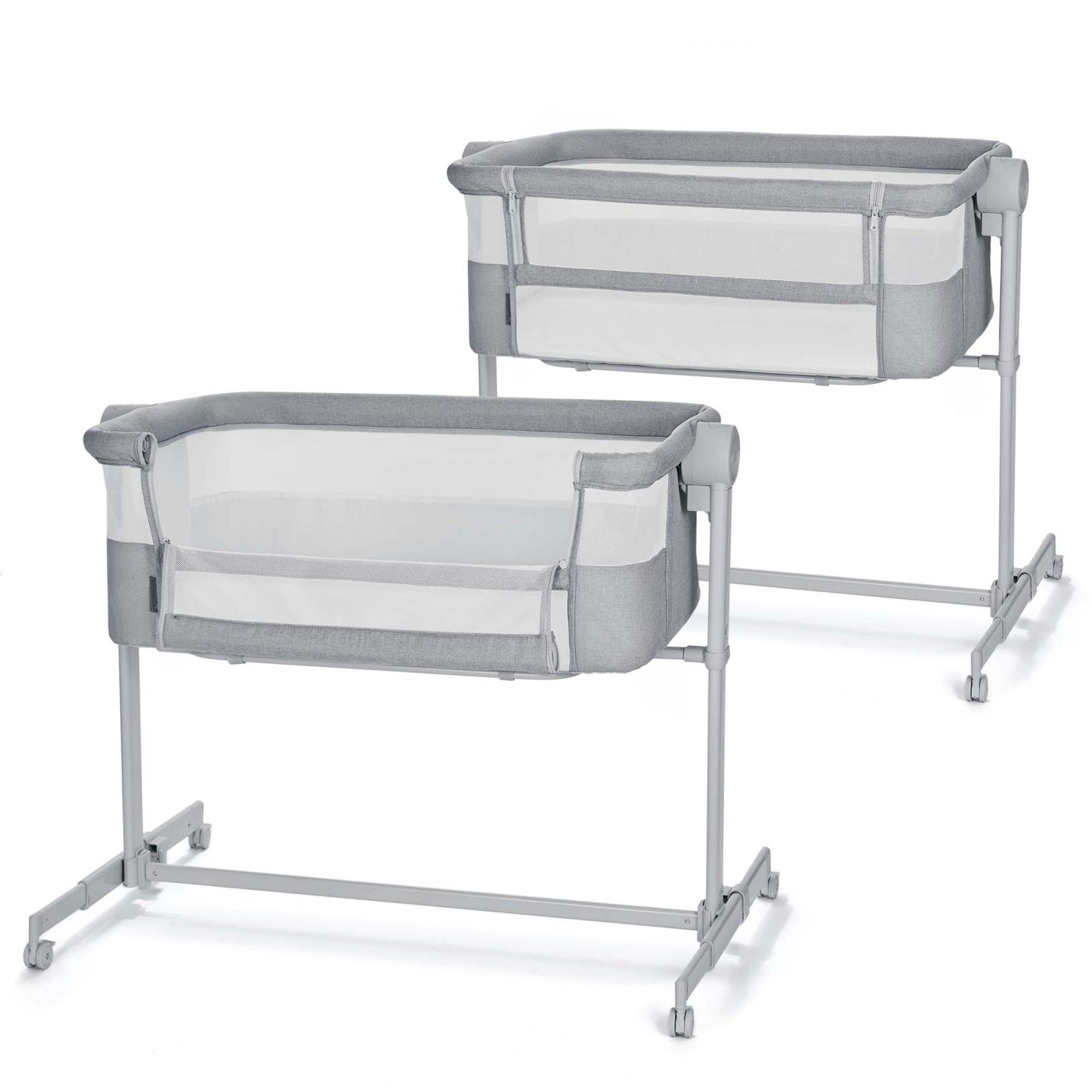 PATUT CO-SLEEPER KINDERKRAFT NESTE UP, FULL LIGHT GREY - imagine 2