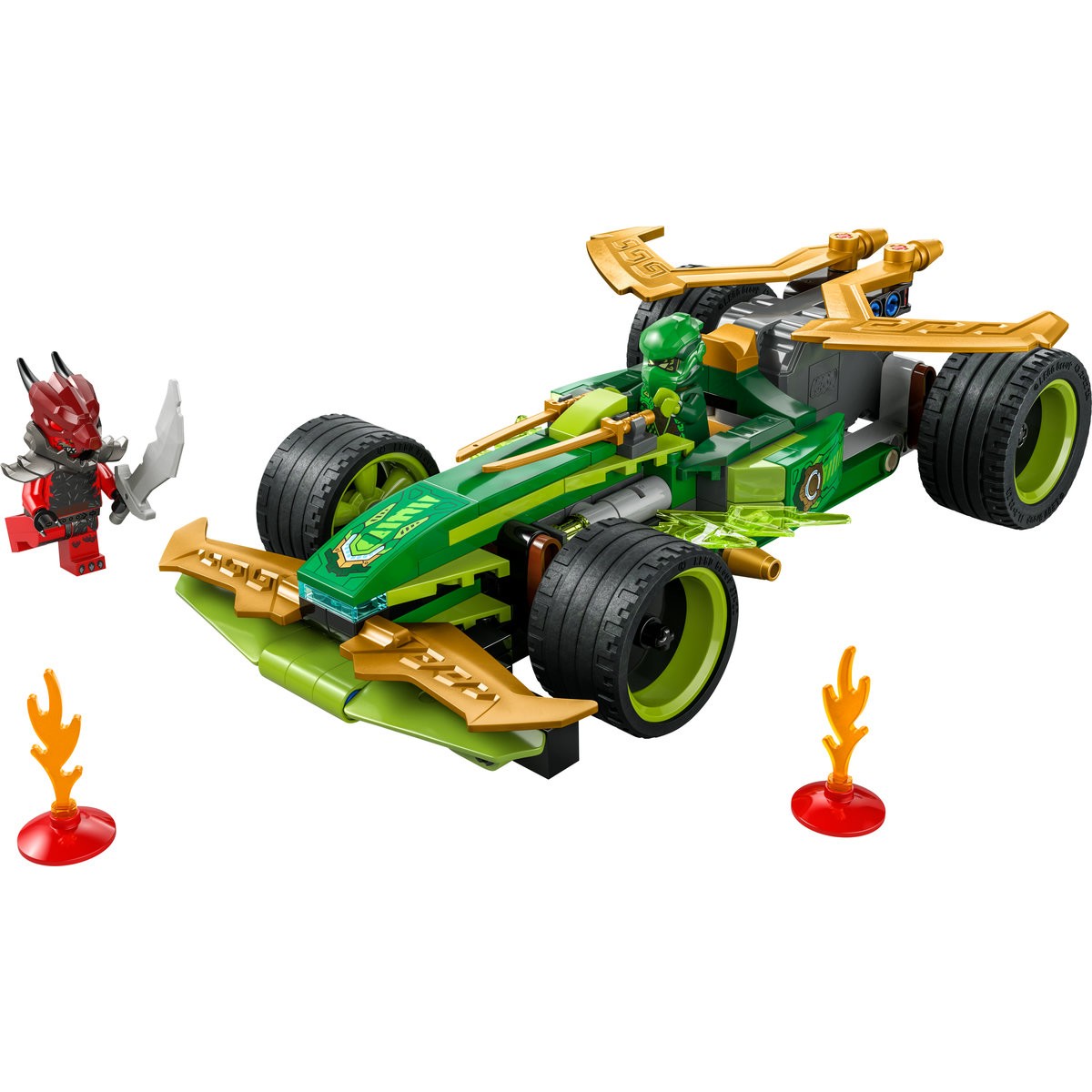 LEGO NINJAGO MASINA DE CURSE PULL-BACK A LUI LLOYD 71828 - imagine 2