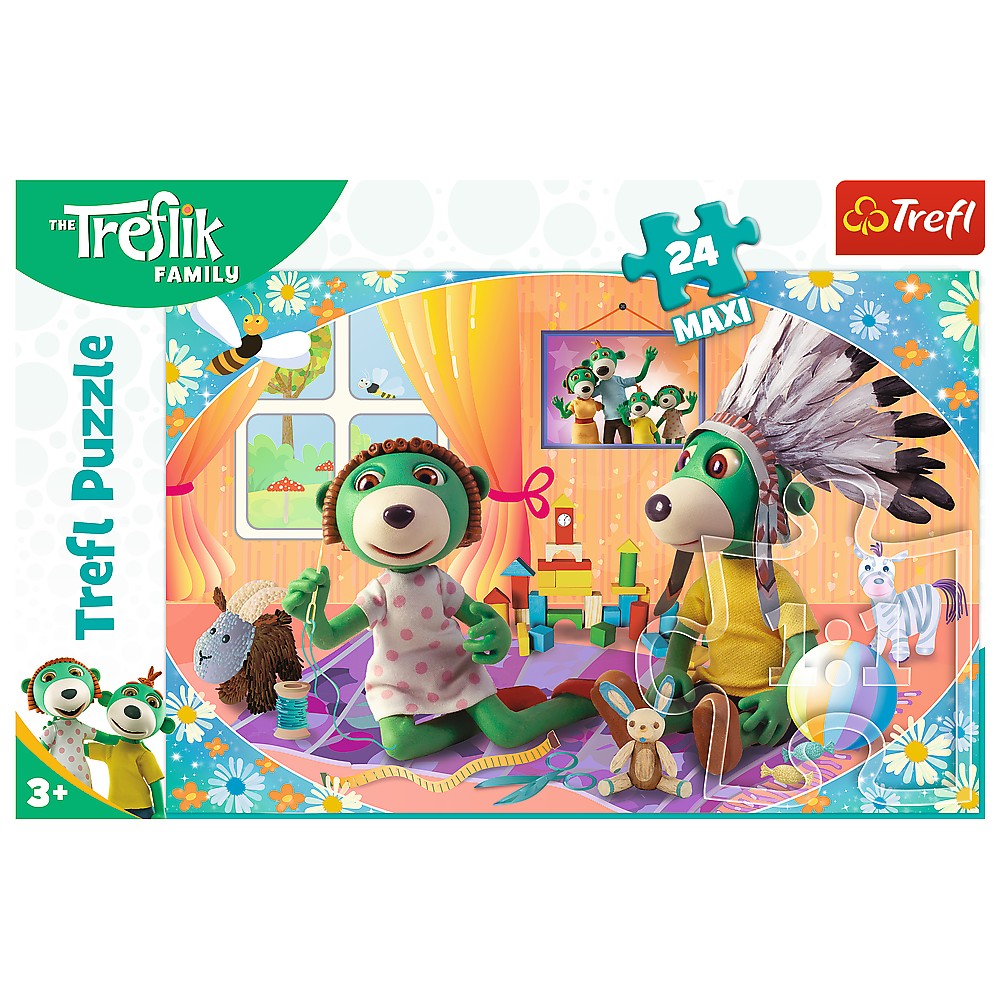 PUZZLE TREFL 24 MAXI TREFLIK FAMILIA FERICITA - imagine 3