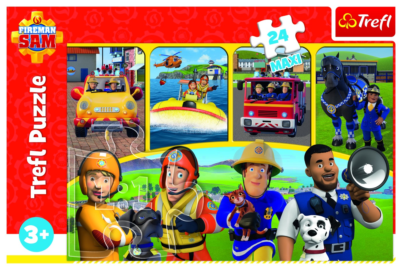 PUZZLE TREFL 24 MAXI POMPIERUL SAM - imagine 3