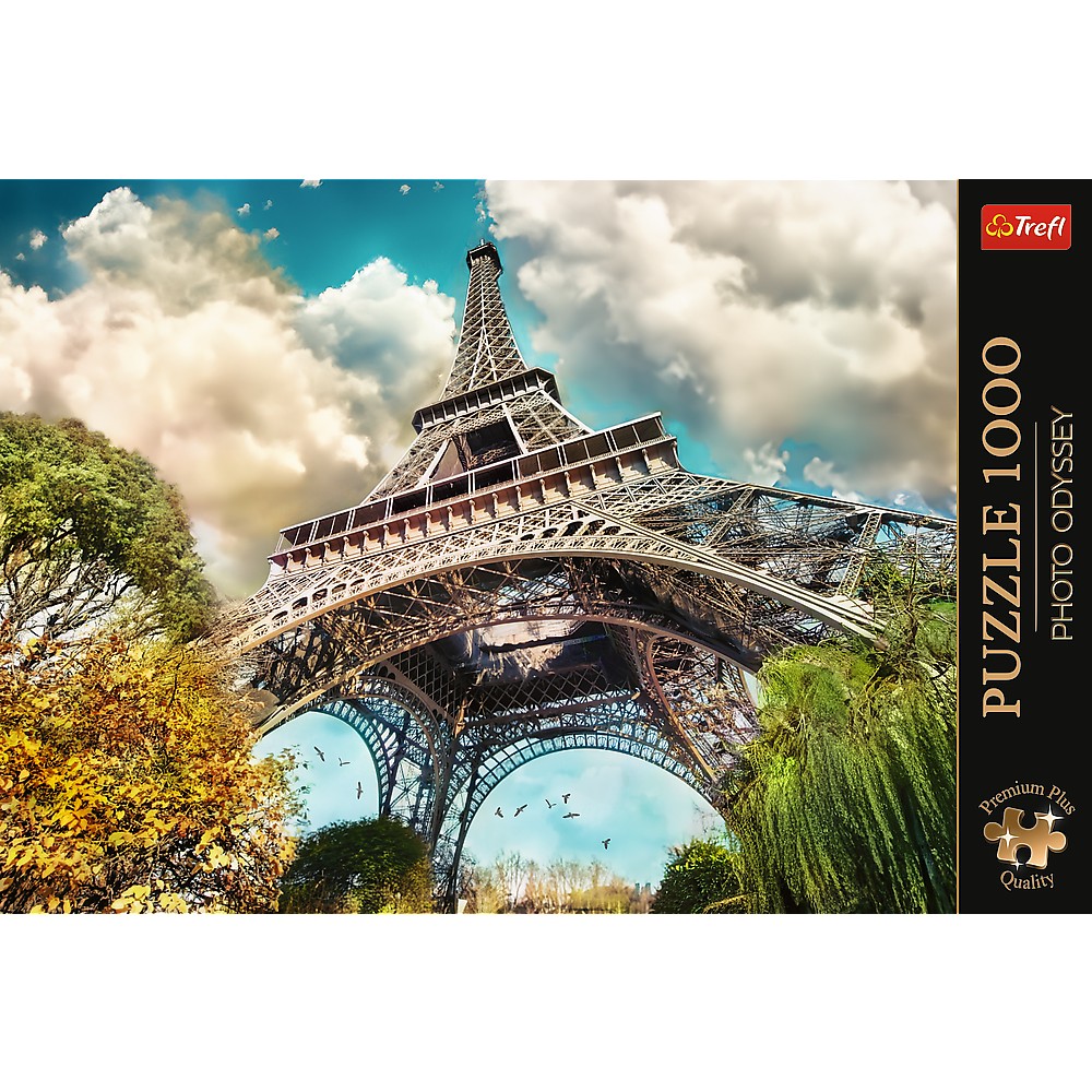 PUZZLE TREFL 1000 PREMIUM PLUS PHOTO ODYSSEY TURNUL EIFFEL PARIS - imagine 3