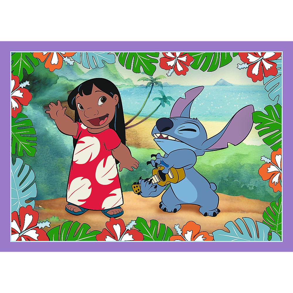 PUZZLE TREFL 4IN1 STITCH ZIUA FERMECATA - imagine 3
