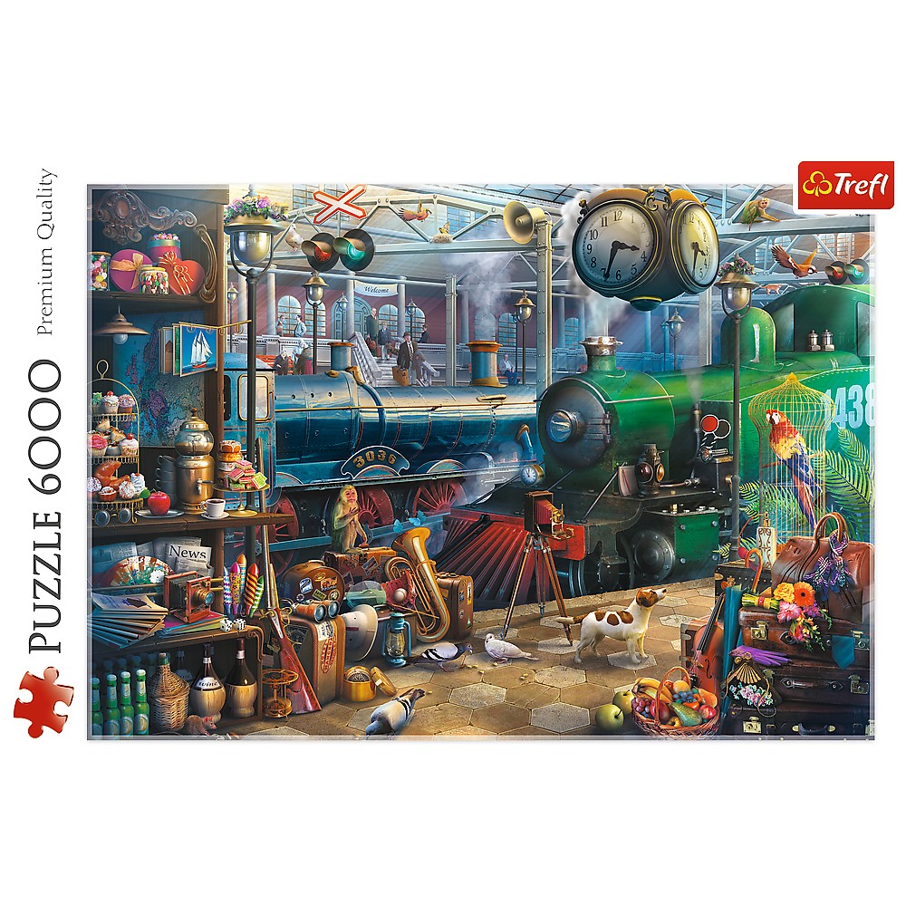 PUZZLE TREFL 6000 STATIA DE TREN - imagine 3