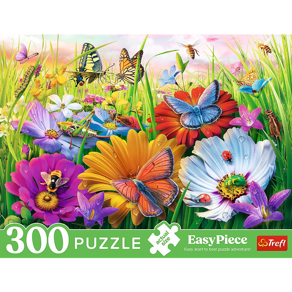 PUZZLE TREFL 300 EASY PIECE INSECTE IN LUNCA - imagine 3