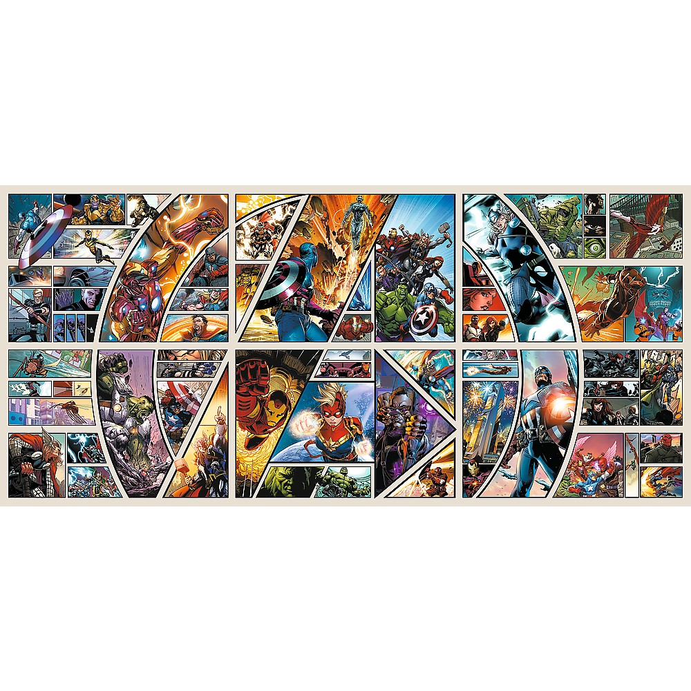 PUZZLE TREFL UFT 9000 MARVEL AVENGERS PRIN UNIVERSUL COMIC - imagine 3
