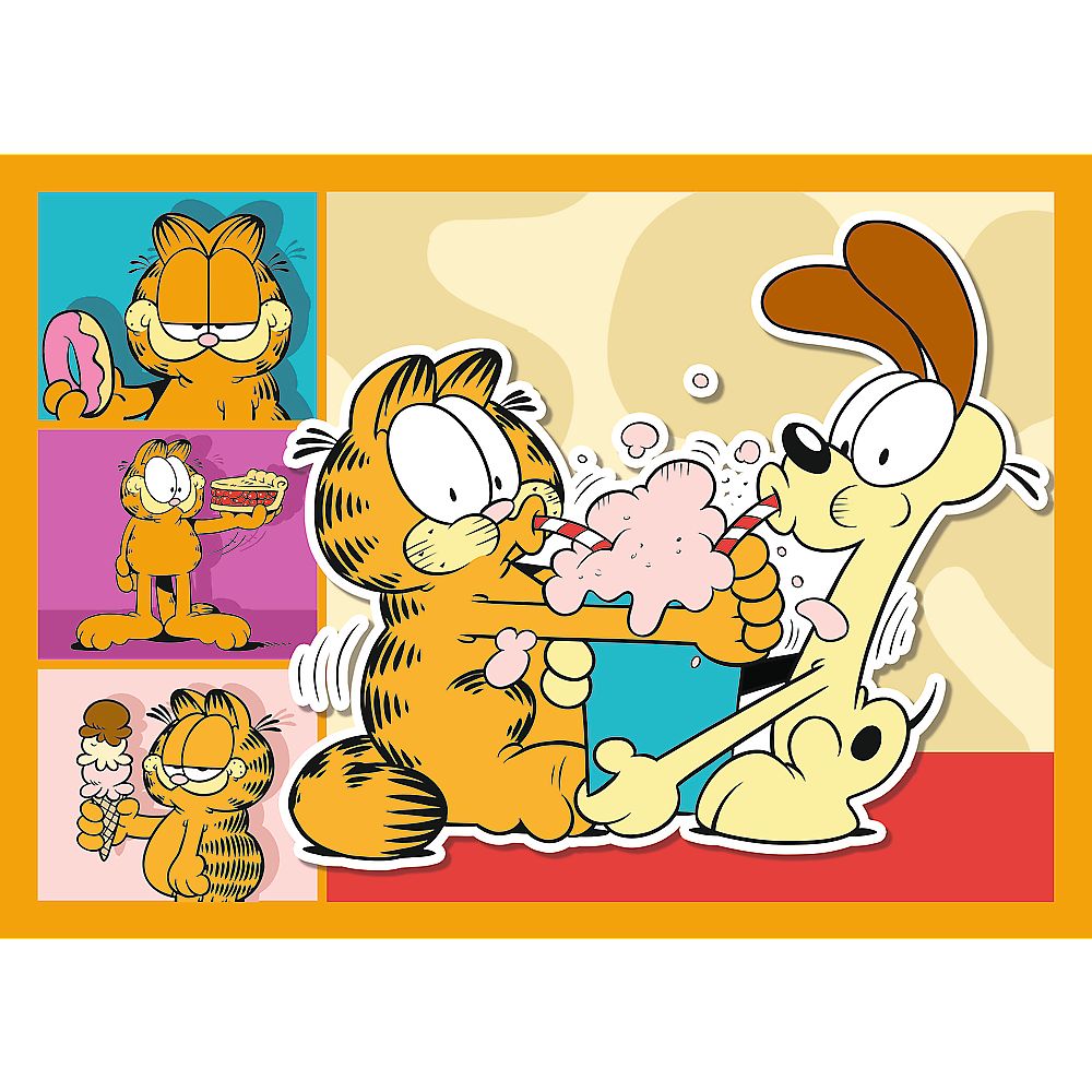 PUZZLE 4IN1 LUI GARFIELD II PLACE LASAGNA - imagine 3