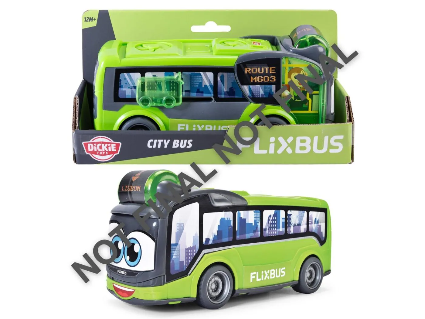 DICKIE TOYS ABC AUTOCAR FLIXBUS 22CM - imagine 3