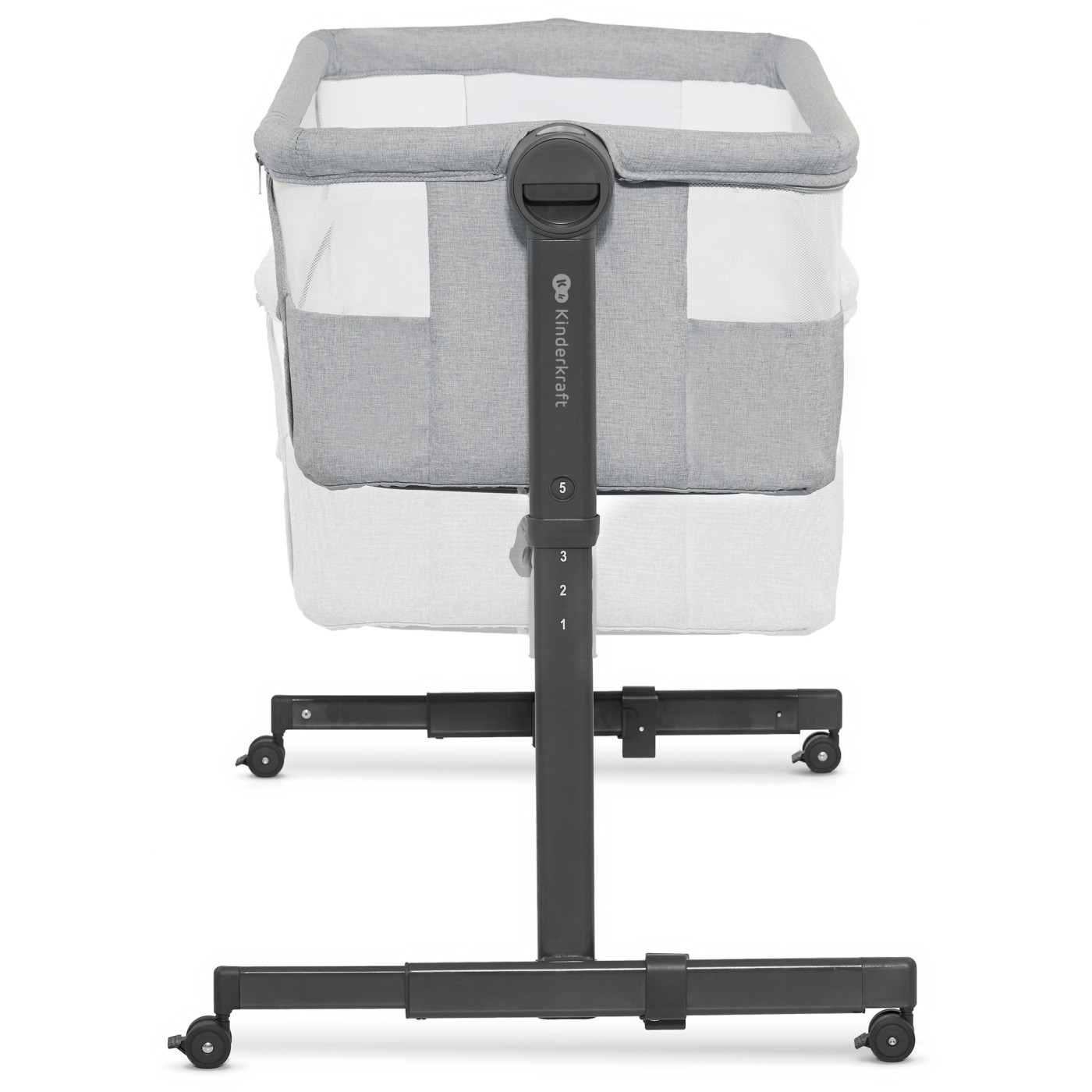 PATUT CO-SLEEPER KINDERKRAFT NESTEE UP 2, GRI DESCHIS - imagine 3