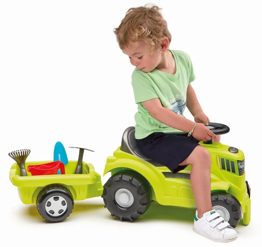ECOIFFIER TRACTOR RIDE ON CU REMORCA 85CM - imagine 3