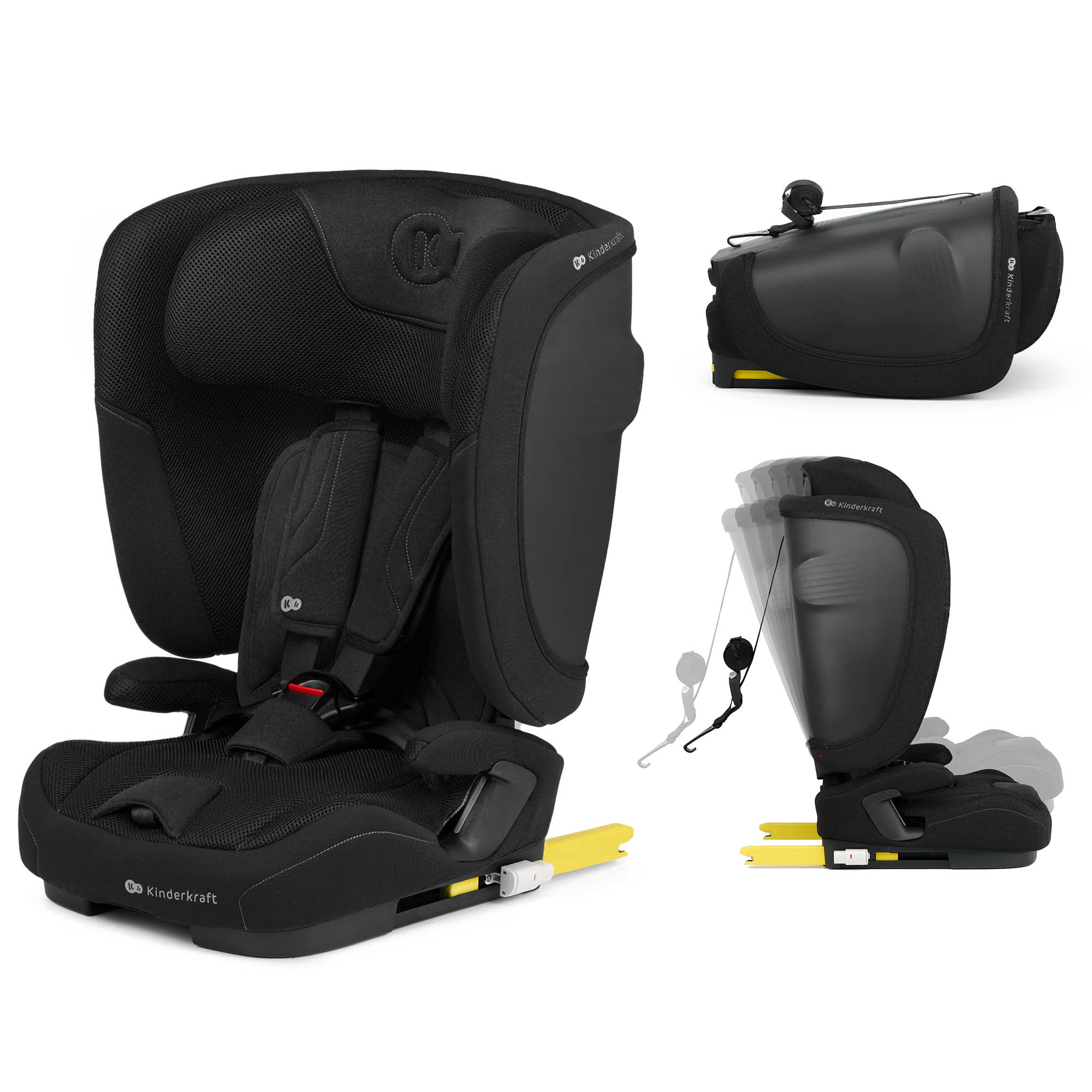 SCAUN AUTO KINDERKRAFT FIX2GO 76-150 CM, BLACK - imagine 4