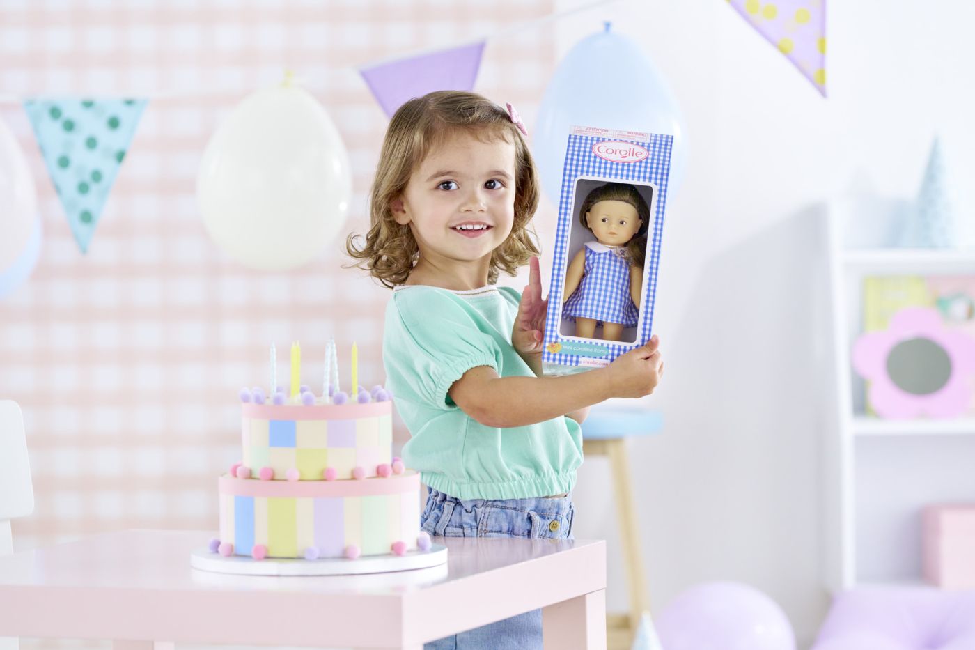 COROLLE LTC PAPUSA MINI COROLLINE ROMY ROCHITA ALBASTRA 20CM - imagine 3