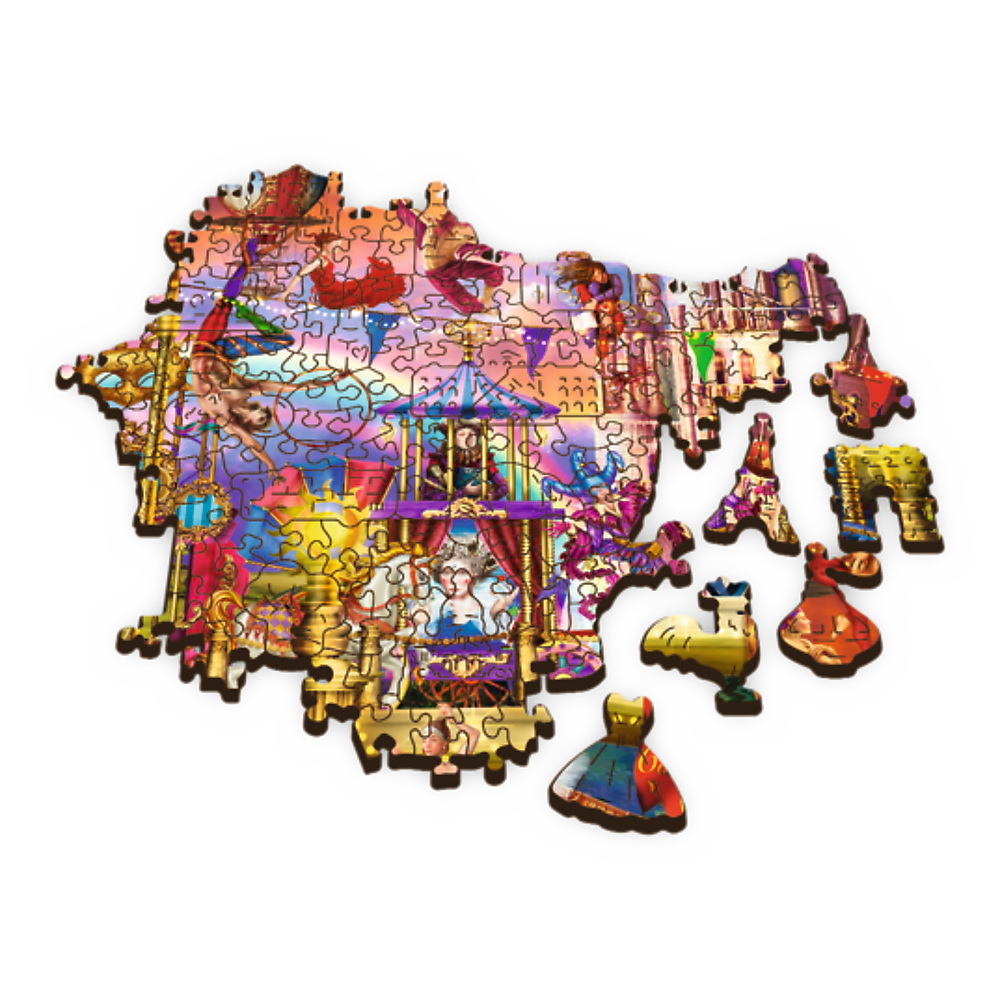PUZZLE TREFL DIN LEMN 500+1 PIESE LUMEA MAGICA - imagine 3