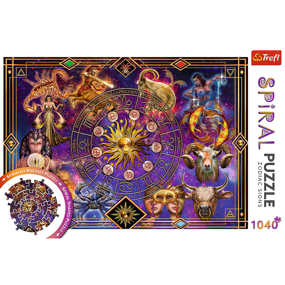 PUZZLE TREFL SPIRAL 1040 PIESE SEMNE ZODIACALE - imagine 3