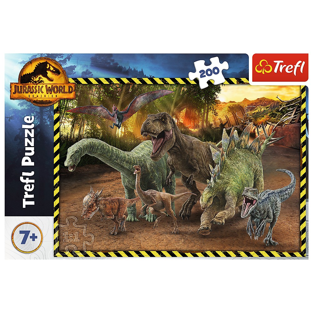 PUZZLE TREFL 200 JURASSIC WORLD IN PARCUL JURASSIC - imagine 3