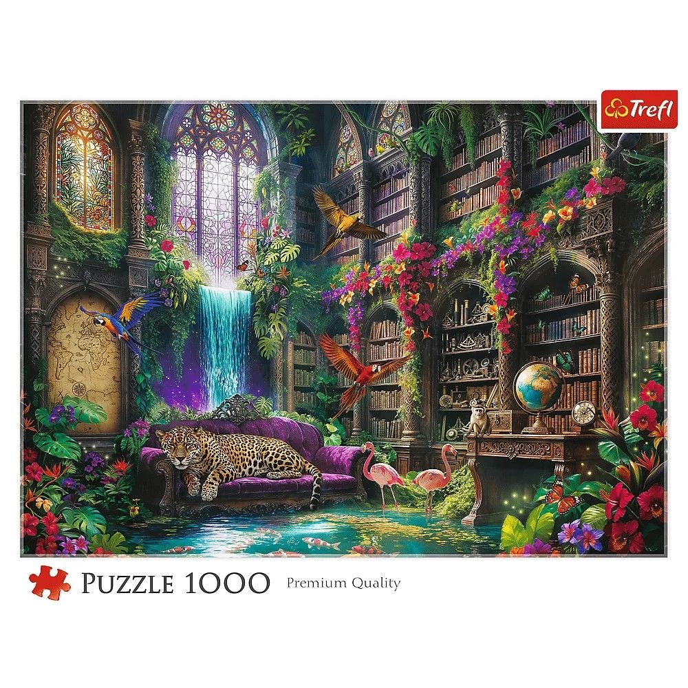 PUZZLE TREFL 1000 BIBLIOTECA MAGICA - imagine 3