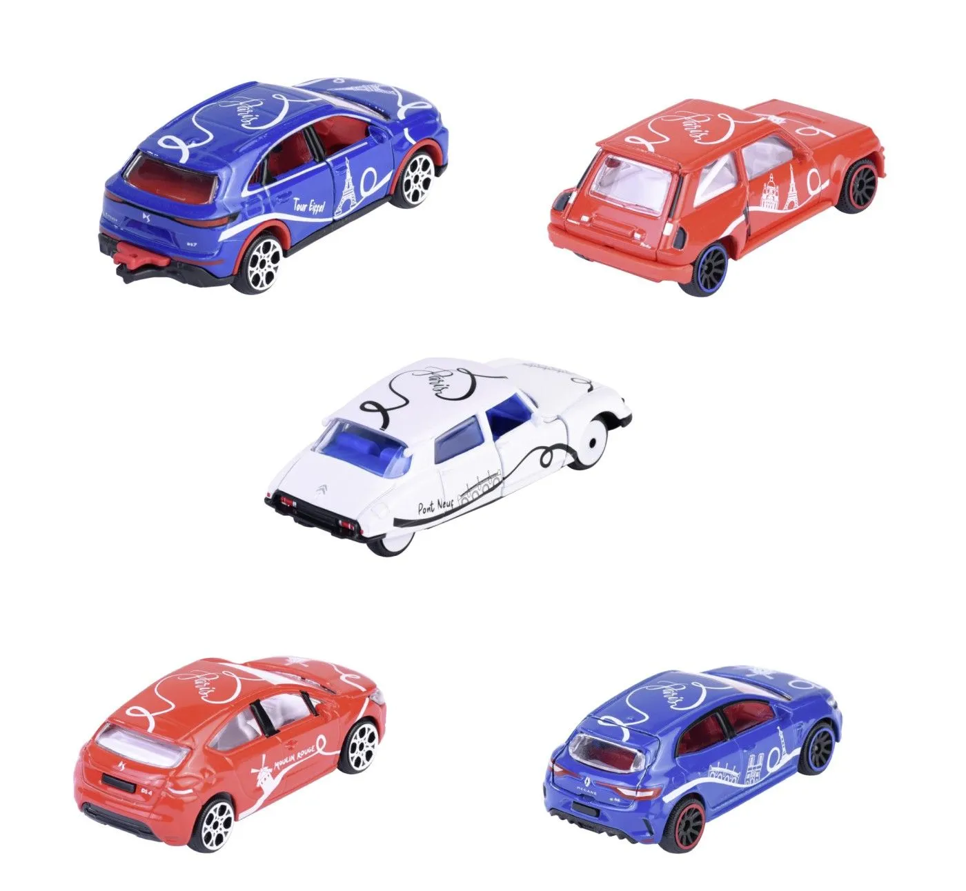 MAJORETTE FRENCH TOUCH SET 5 MASINUTE METALICE SCARA 1:64 - imagine 3