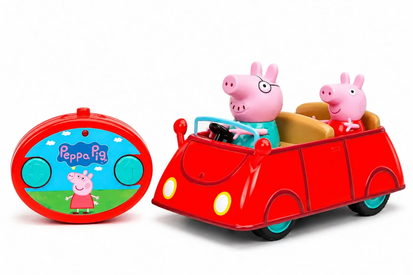 JADA PEPPA PIG MASINUTA RC CU TELECOMANDA ROSIE CU FIGURINE - imagine 3