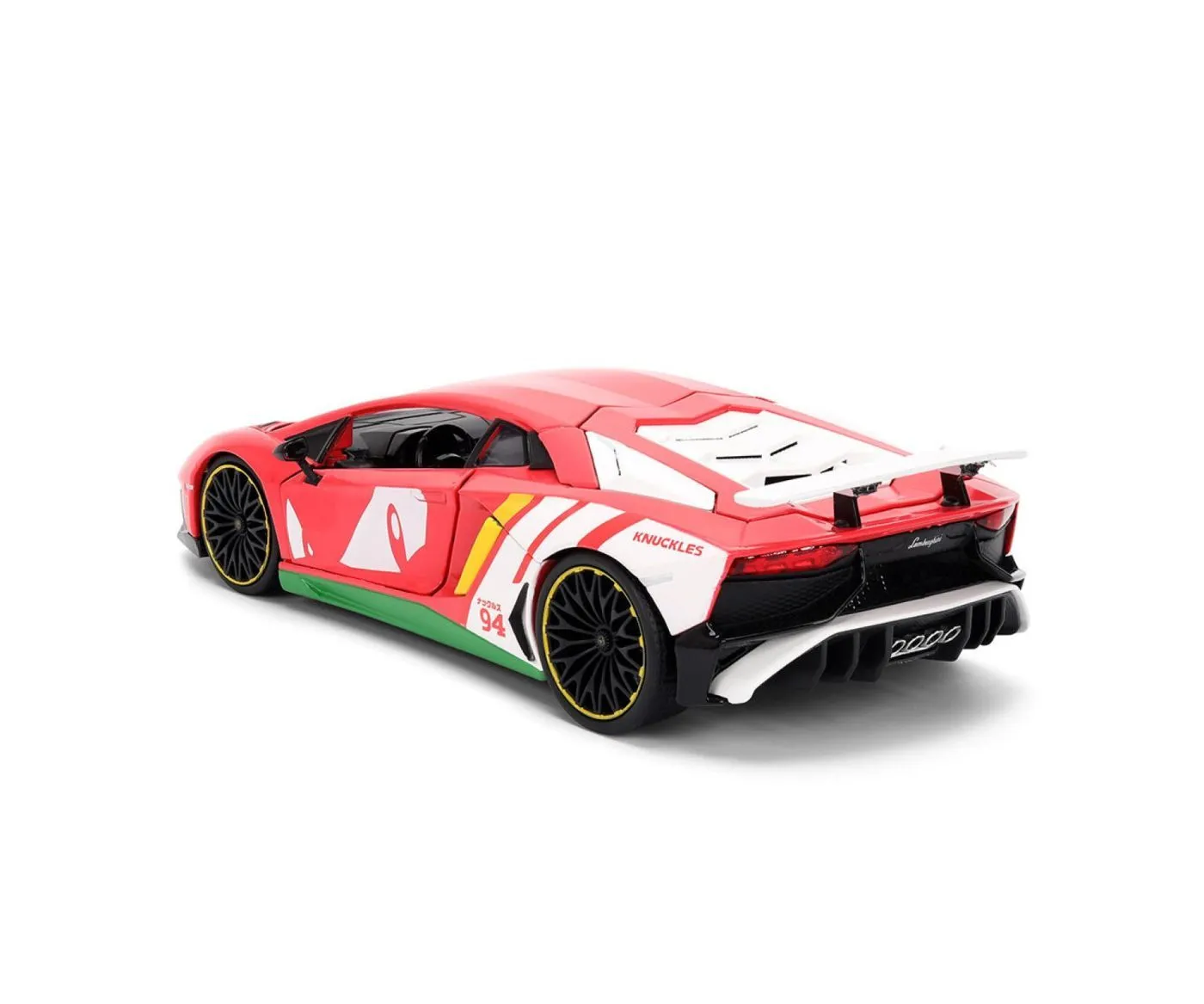 JADA SONIC ARICIUL SET FIGURINA SONIC SI MASINUTA METALICA LAMBORGHINI AVENTADOR SV SCARA 1 LA 24 - imagine 3