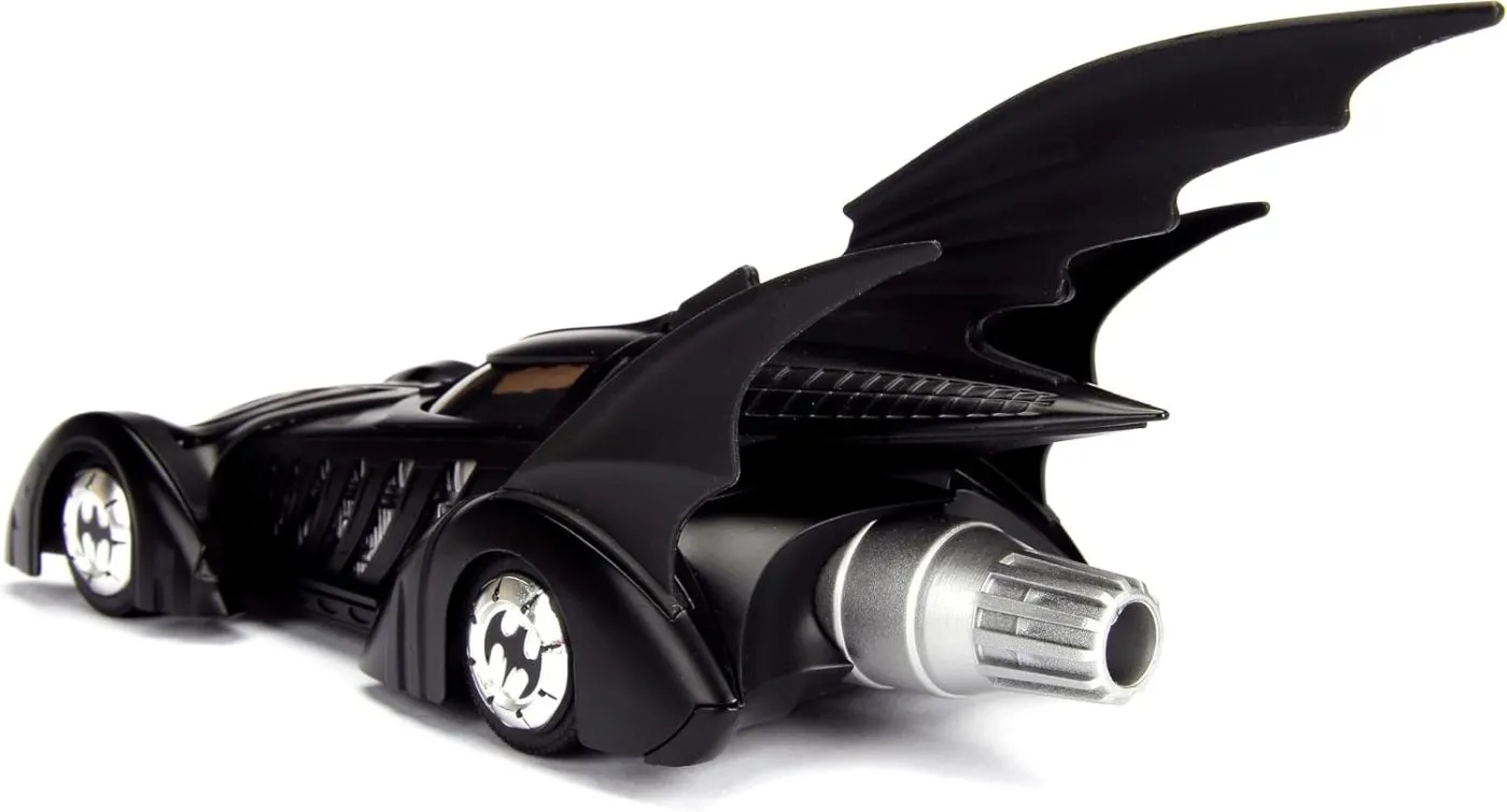 JADA DC SET BATMAN FOREVER FIGURINA BATMAN SI MASINUTA METALICA BATMOBILE SCARA 1 LA 24 - imagine 3