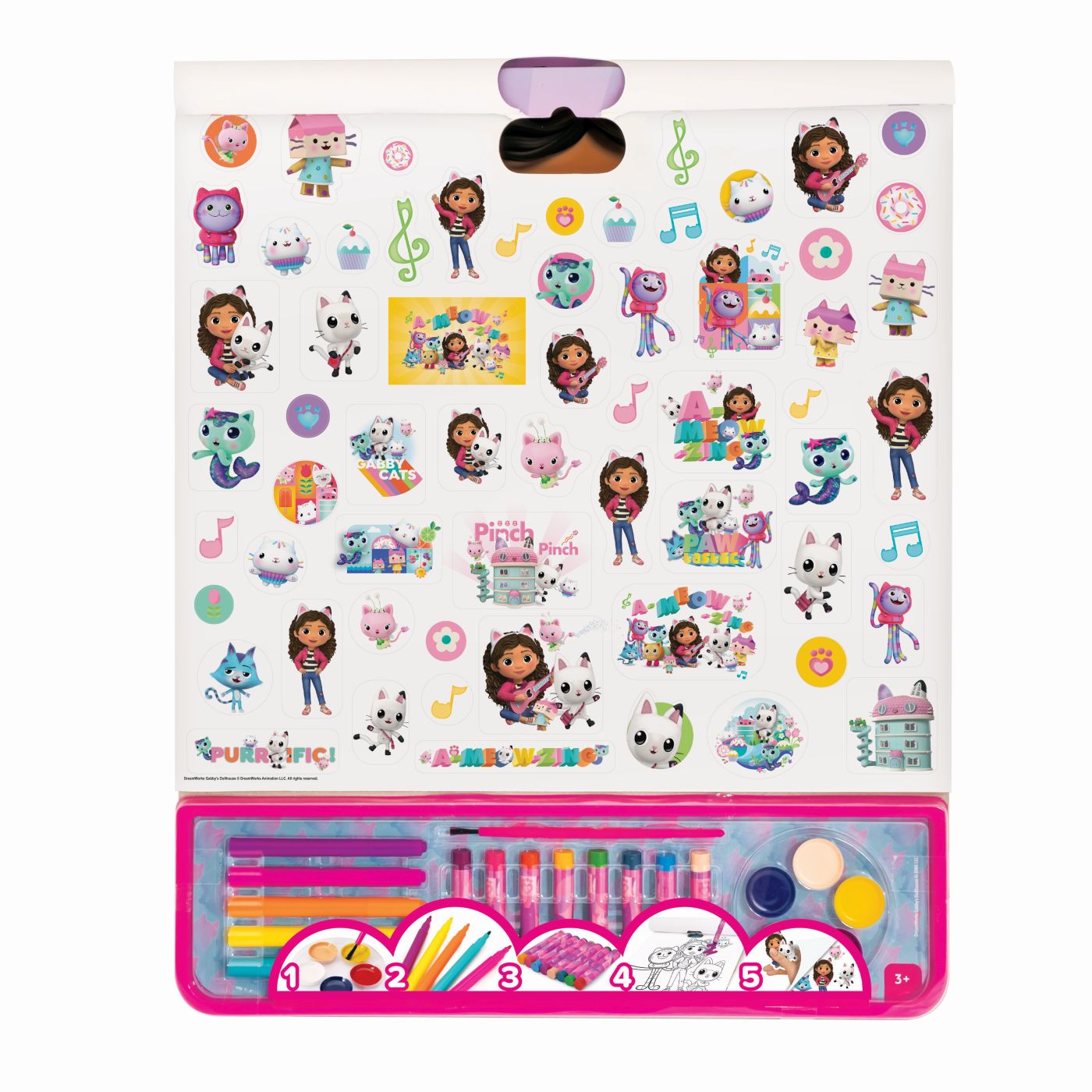 SET PENTRU DESEN GIGA BLOCK 5 IN 1 GABBY DOLLHOUSE - imagine 4