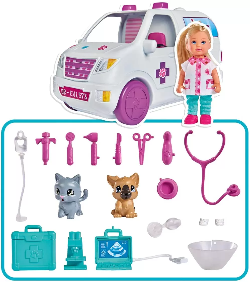 PAPUSA EVI VETERINAR CU RULOTA ACCESORIZATA - imagine 4