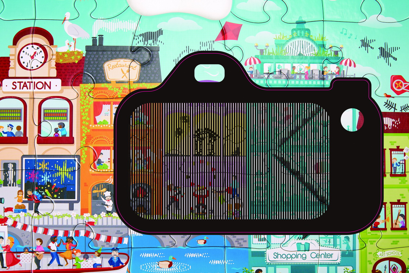 HAPE PUZZLE ORASUL ANIMAT - imagine 4