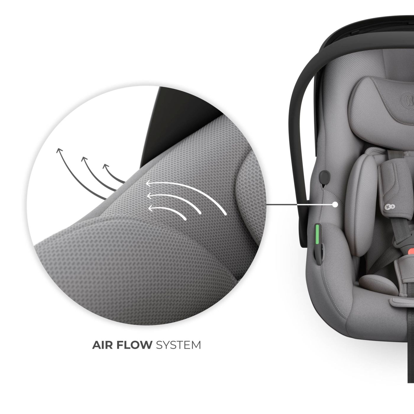 SCOICA AUTO KINDERKRAFT I-LITE CU BAZA ISOFIX ENDURA SAFE FX, GRAY - imagine 9