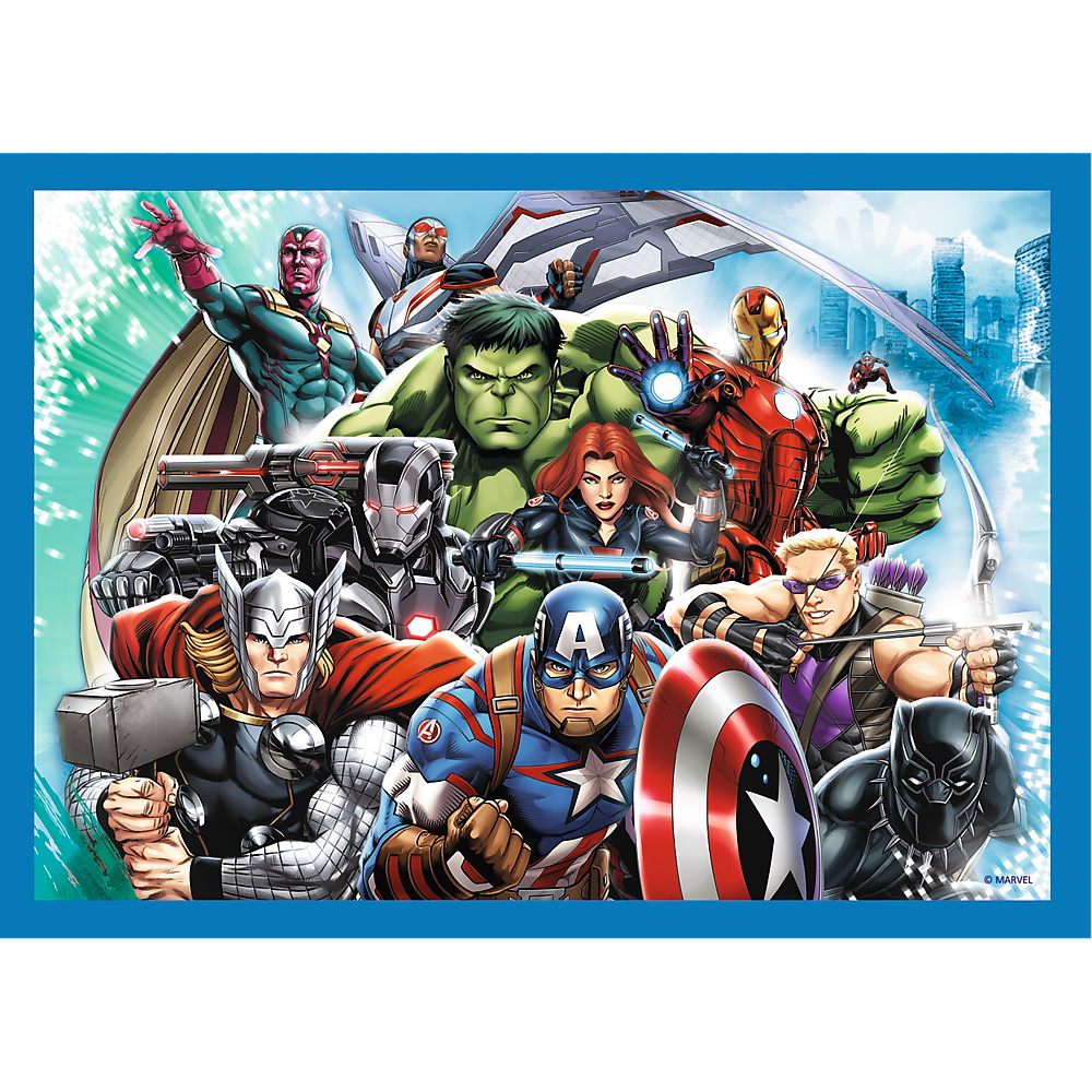 PUZZLE TREFL 4IN1 AVENGERS - RAZBUNATORII CURAJOSI - imagine 4