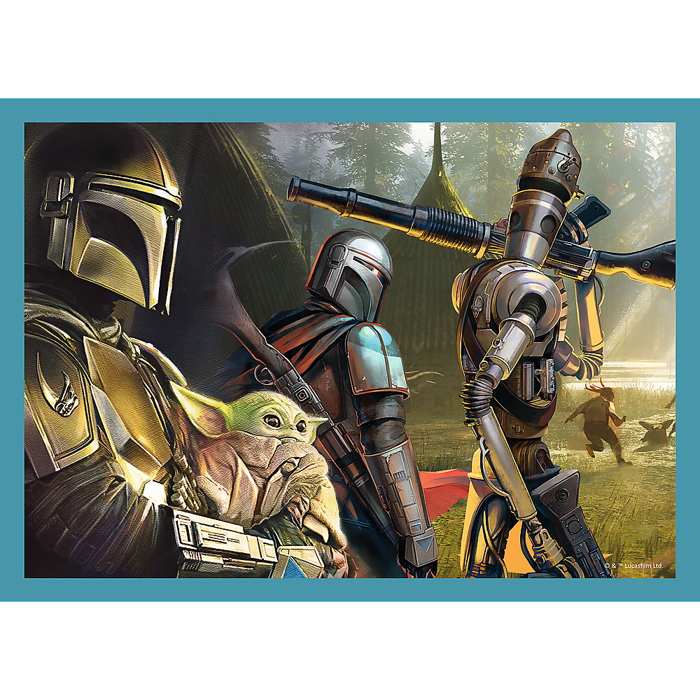 PUZZLE TREFL 4IN1 STAR WARS - MANDALORIANUL - imagine 4