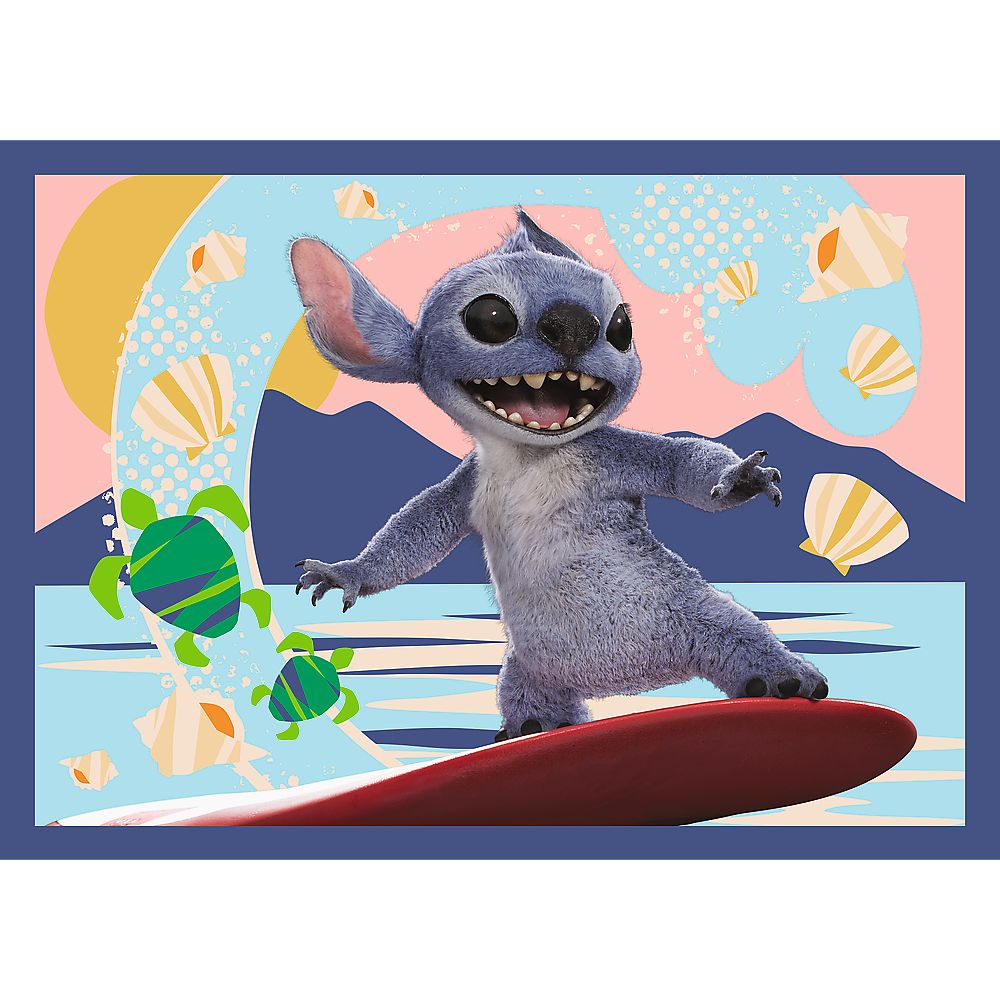 PUZZLE 4IN1 DISNEY LILO SI STITCH VACANTA IN HAWAII - imagine 4