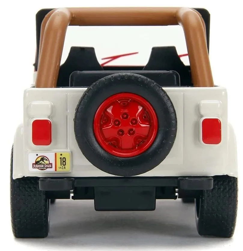 JURASSIC WORLD MASINUTA METALICA JEEP WRANGLER SCARA 1 LA 32 - imagine 4
