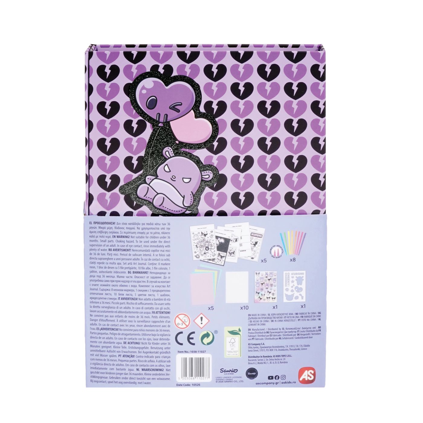 HAPPI HOBBI KUROMI JURNAL ARTISTIC CU MARKERE NEON - imagine 5