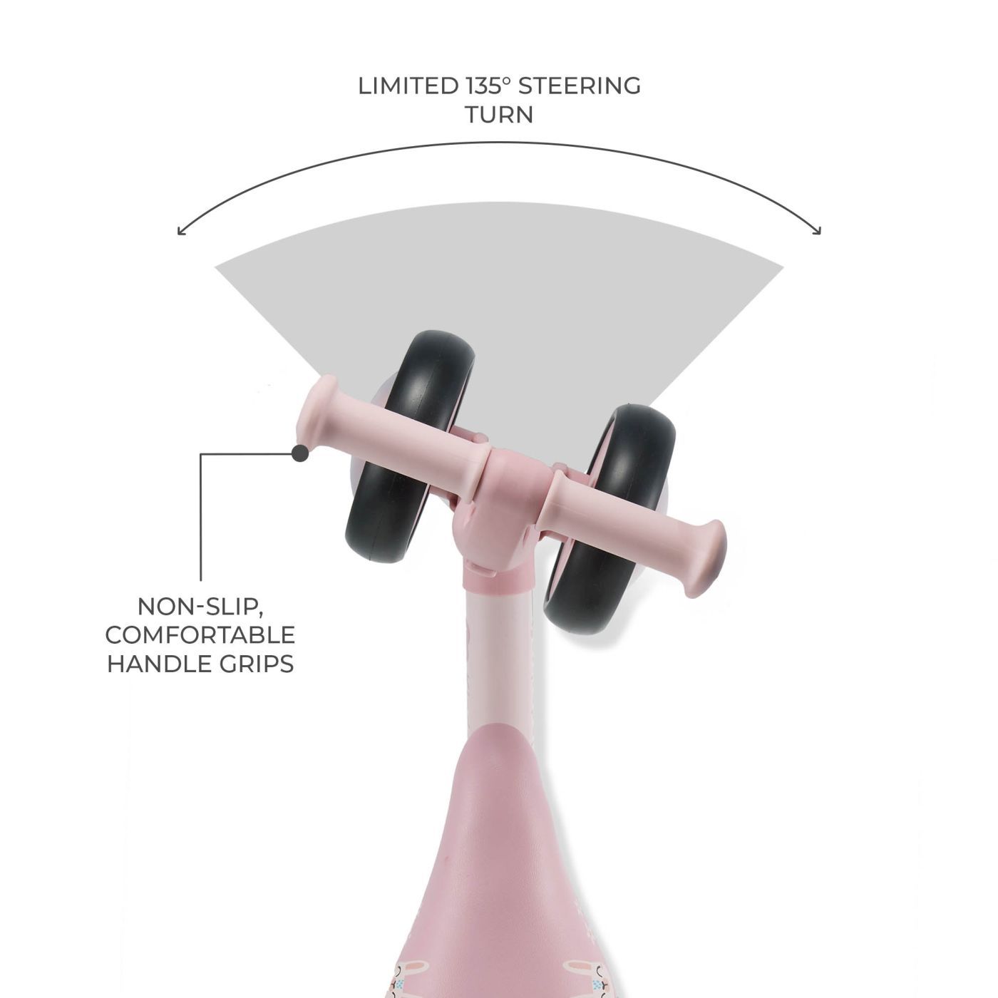 BICICLETA ECHILIBRU CUTIE FLASH, PINK - imagine 4