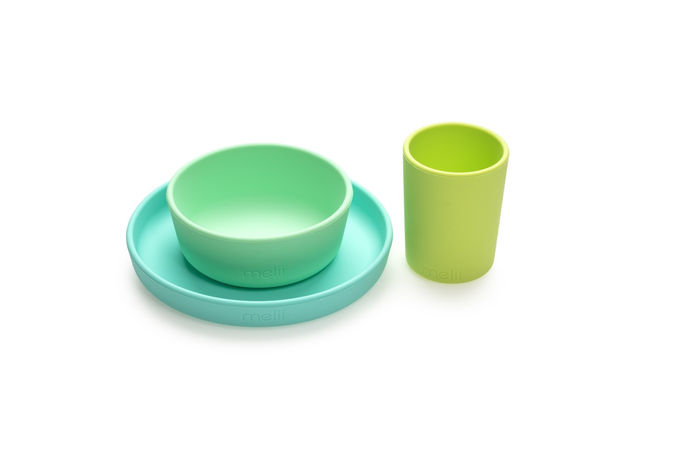 SET 3 RECIPIENTE SILICON HRANA BEBE, MELII, BLUE&LIME&MINT - imagine 5