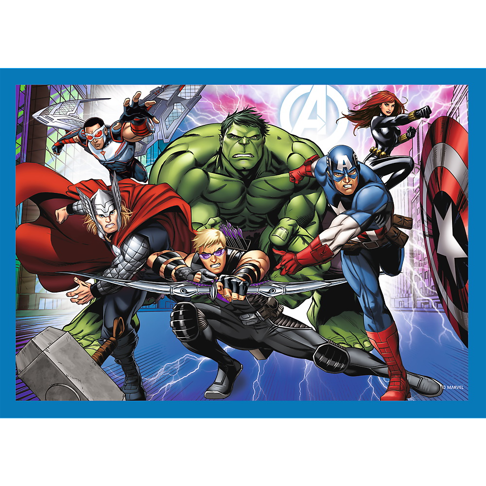 PUZZLE TREFL 4IN1 AVENGERS - RAZBUNATORII CURAJOSI - imagine 5