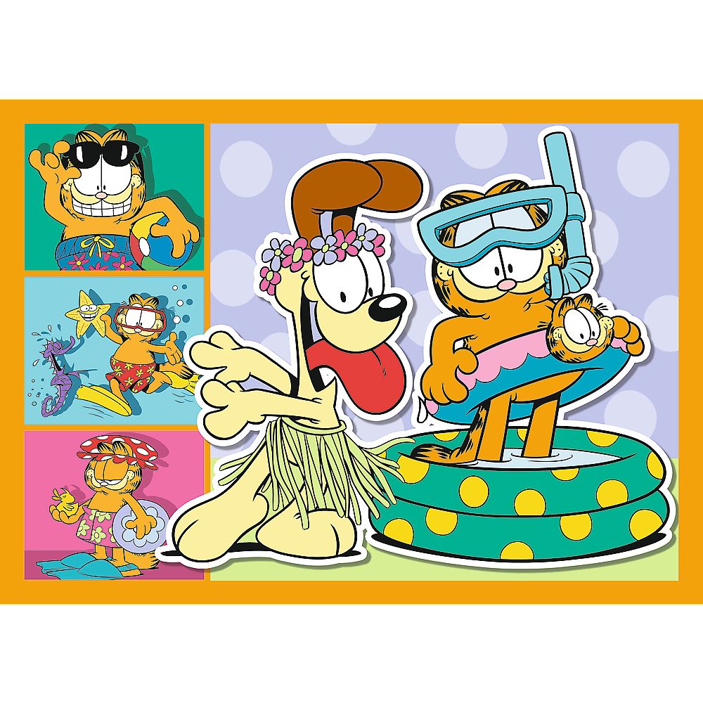 PUZZLE 4IN1 LUI GARFIELD II PLACE LASAGNA - imagine 5