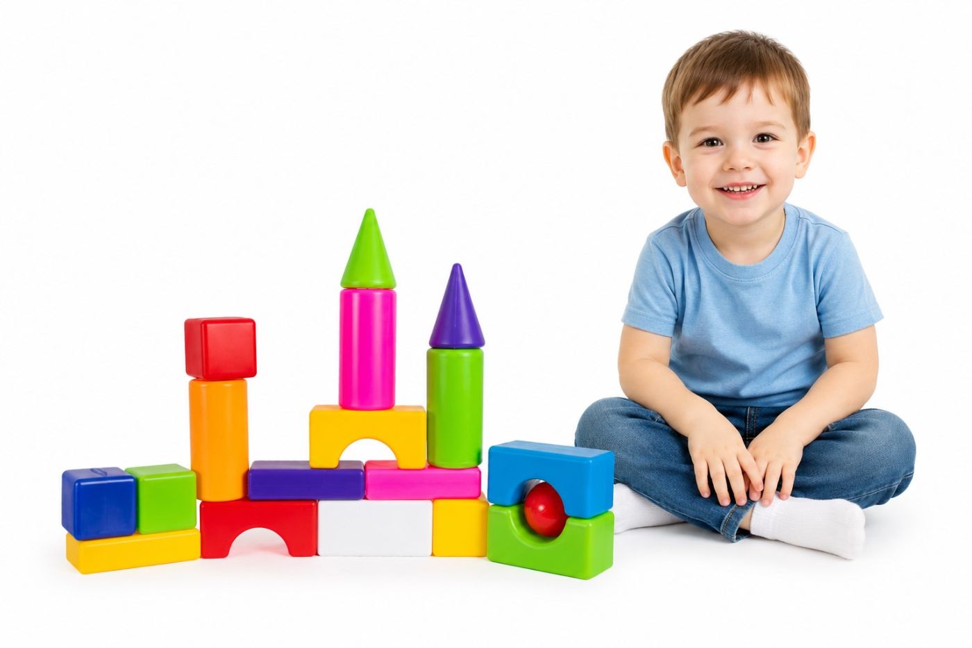 SET CONSTRUCTOR BLOCURI MULTICOLORE - imagine 5