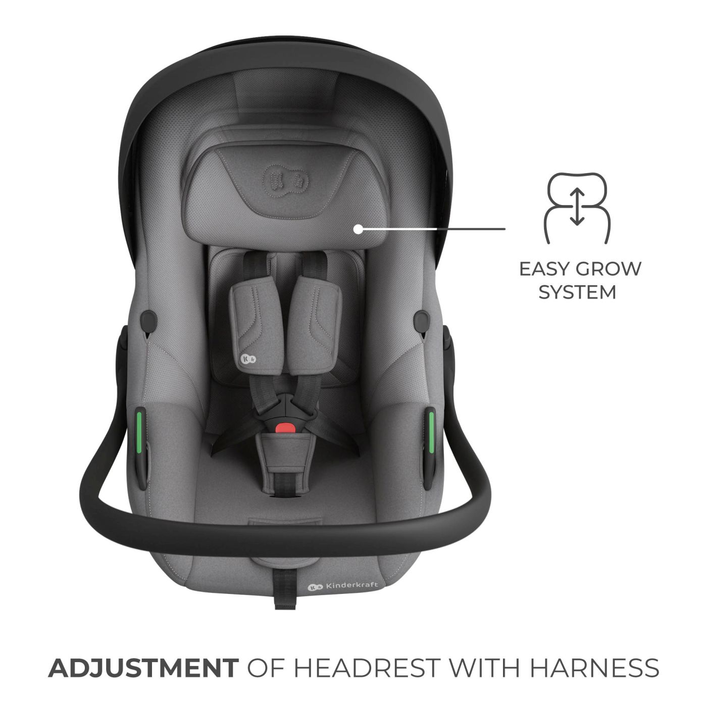 SCOICA AUTO KINDERKRAFT I-LITE CU BAZA ISOFIX ENDURA SAFE FX, GRAY - imagine 11