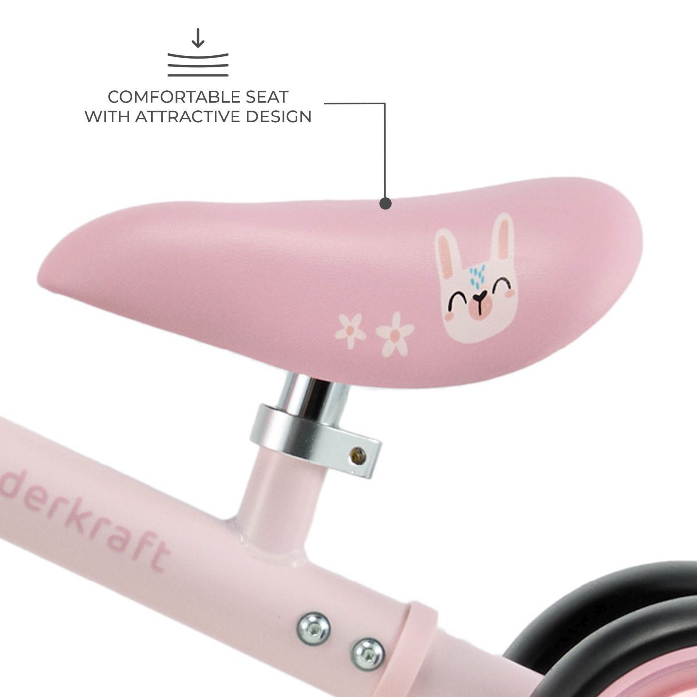 BICICLETA ECHILIBRU CUTIE FLASH, PINK - imagine 5