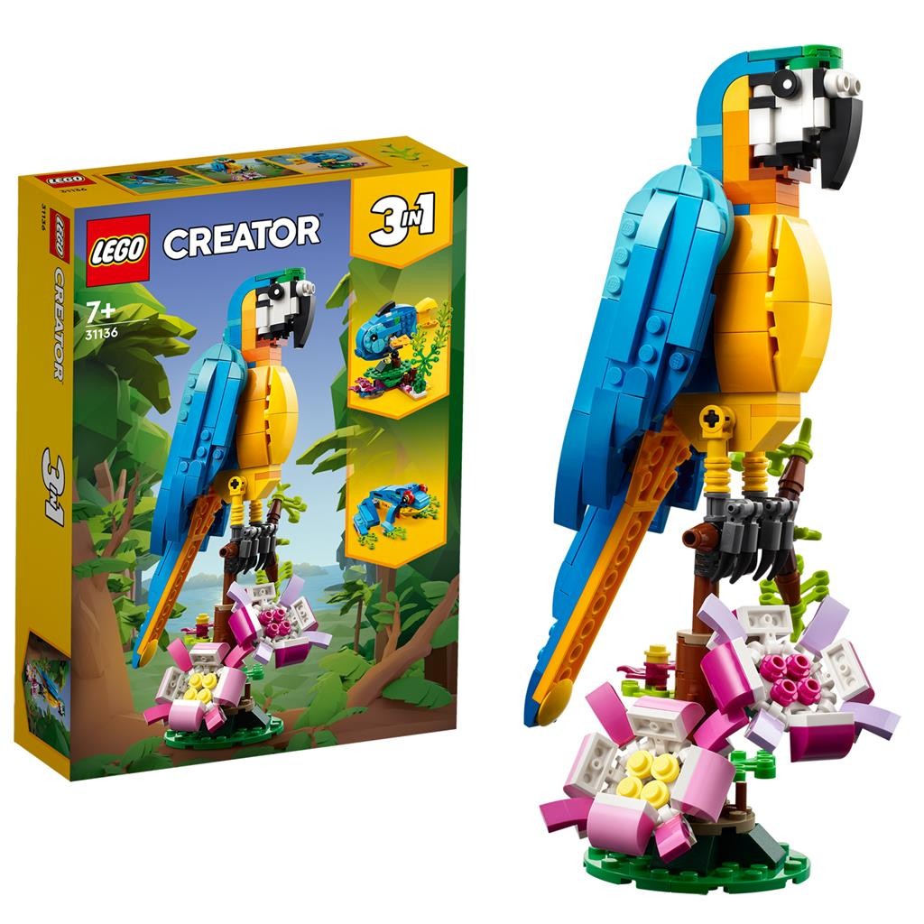 LEGO CREATOR PAPAGAL EXOTIC 31136 - imagine 6