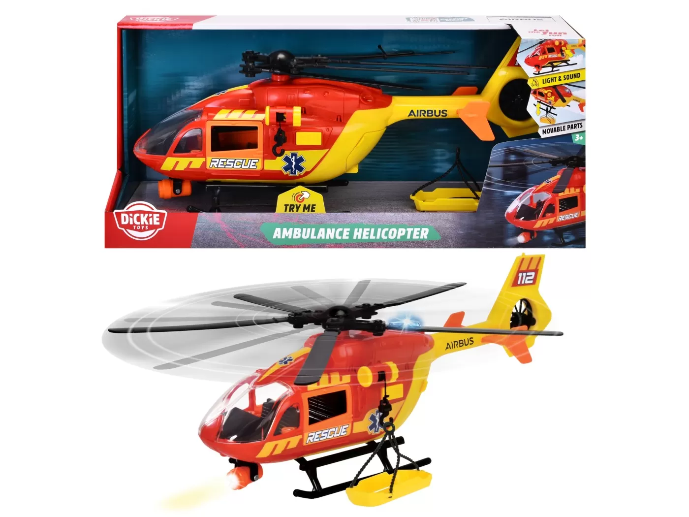 DICKIE ELICOPTER DE SALVARE AIRBUS - imagine 6