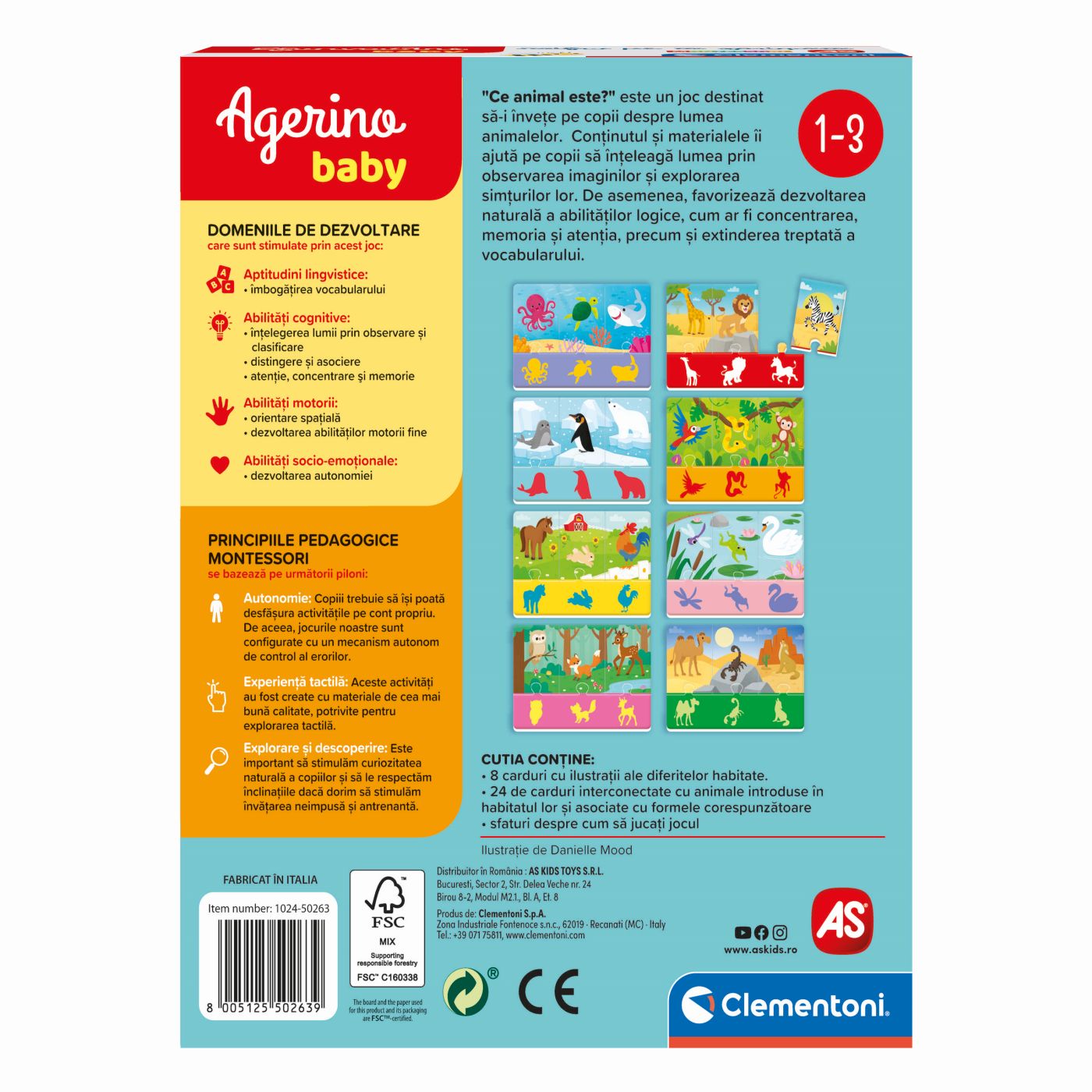 AGERINO BABY MONTESSORI CE ANIMAL ESTE - imagine 6